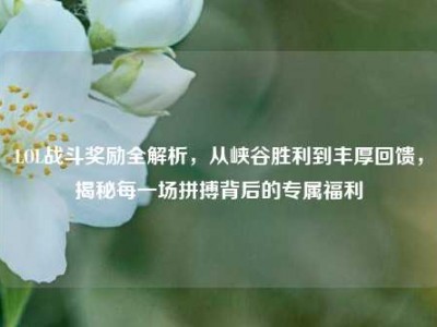 LOL战斗奖励全解析，从峡谷胜利到丰厚回馈，揭秘每一场拼搏背后的专属福利