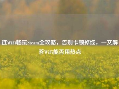 连WiFi畅玩Steam全攻略，告别卡顿掉线，一文解答WiFi能否用热点