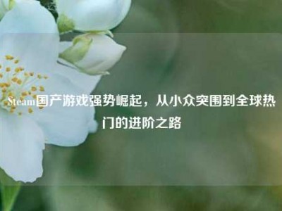 Steam国产游戏强势崛起，从小众突围到全球热门的进阶之路