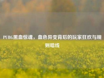 PUBG黑血惊魂，血色异变背后的玩家狂欢与规则暗线