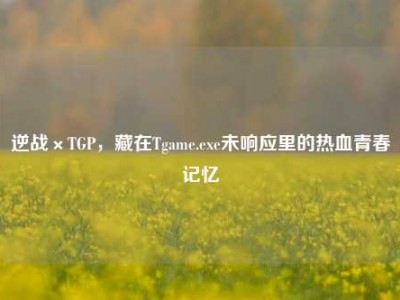 逆战×TGP，藏在Tgame.exe未响应里的热血青春记忆