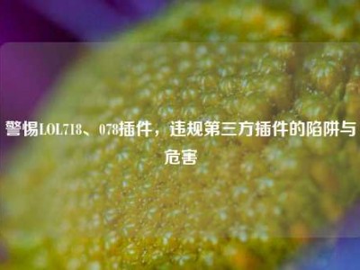 警惕LOL718、078插件，违规第三方插件的陷阱与危害