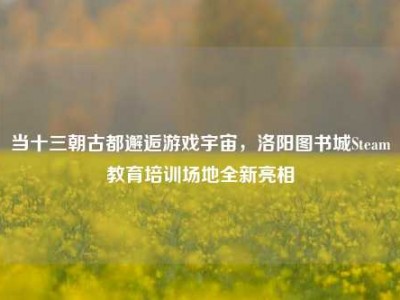 当十三朝古都邂逅游戏宇宙，洛阳图书城Steam教育培训场地全新亮相