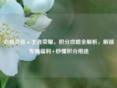 心悦会员×王者荣耀，积分攻略全解析，解锁专属福利+秒懂积分用途