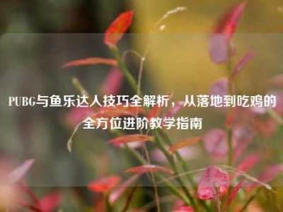 PUBG与鱼乐达人技巧全解析，从落地到吃鸡的全方位进阶教学指南