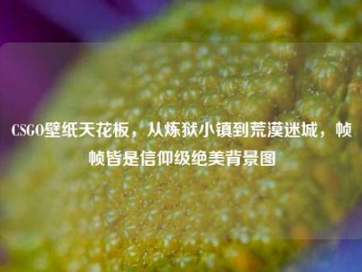 CSGO壁纸天花板，从炼狱小镇到荒漠迷城，帧帧皆是信仰级绝美背景图