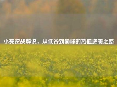 小亮逆战解说，从低谷到巅峰的热血逆袭之路