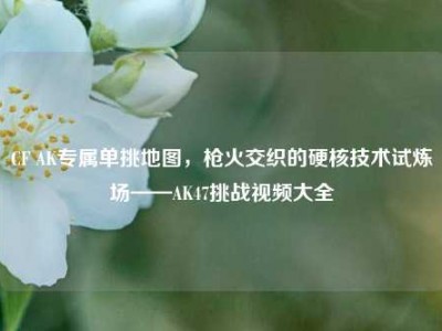 CF AK专属单挑地图，枪火交织的硬核技术试炼场——AK47挑战视频大全