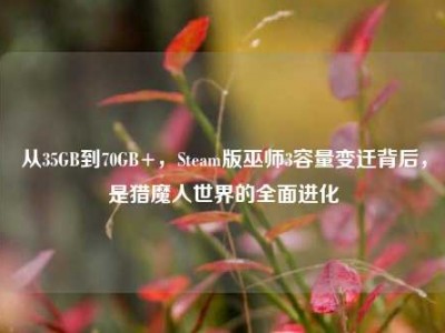 从35GB到70GB+，Steam版巫师3容量变迁背后，是猎魔人世界的全面进化