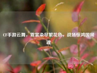 CF手游云舞，霓裳染尽繁花色，战场惊鸿国风魂