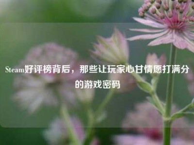 Steam好评榜背后，那些让玩家心甘情愿打满分的游戏密码