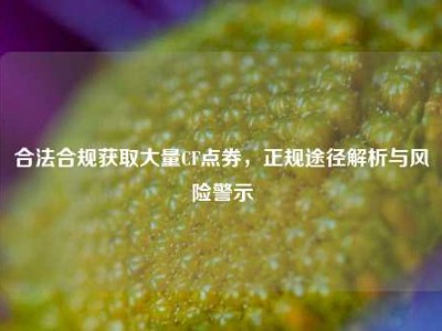 合法合规获取大量CF点券，正规途径解析与风险警示