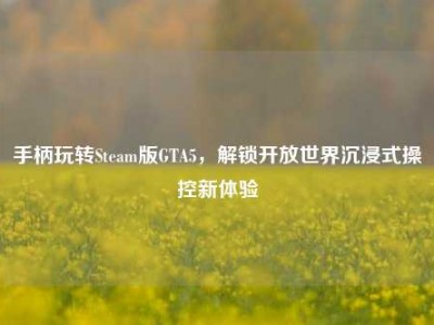手柄玩转Steam版GTA5，解锁开放世界沉浸式操控新体验