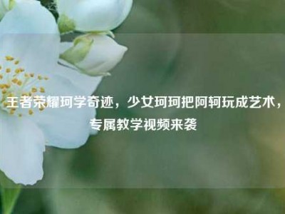王者荣耀珂学奇迹，少女珂珂把阿轲玩成艺术，专属教学视频来袭