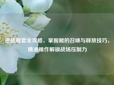 逆战鲲套全攻略，掌握鲲的召唤与释放技巧，精准操作解锁战场压制力