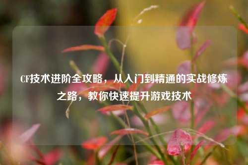 CF技术进阶全攻略，从入门到精通的实战修炼之路，教你快速提升游戏技术