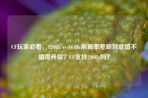 CF玩家必看,120Hz vs 144Hz刷新率差距到底值不值得升级?CF支持240Hz吗?