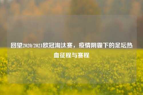 回望2020/2021欧冠淘汰赛,疫情阴霾下的足坛热血征程与赛程