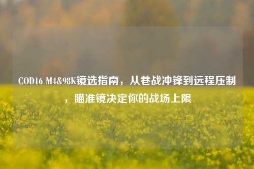 COD16 M4&98K镜选指南，从巷战冲锋到远程压制，瞄准镜决定你的战场上限