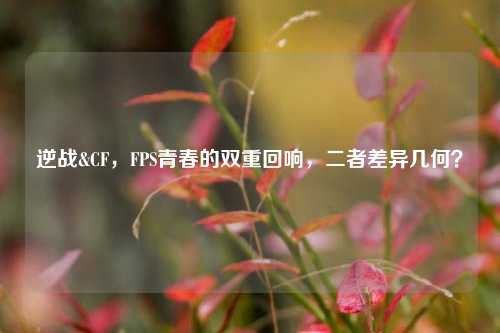 逆战&CF，FPS青春的双重回响，二者差异几何？
