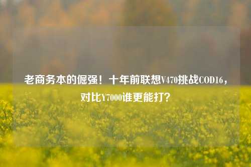 老商务本的倔强！十年前联想V470挑战COD16，对比Y7000谁更能打？