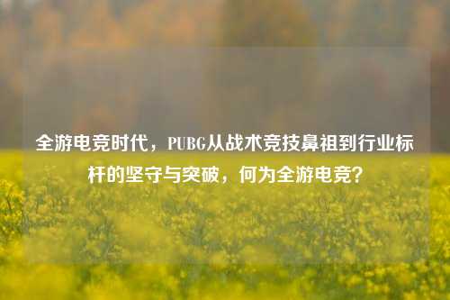 全游电竞时代，PUBG从战术竞技鼻祖到行业标杆的坚守与突破，何为全游电竞？