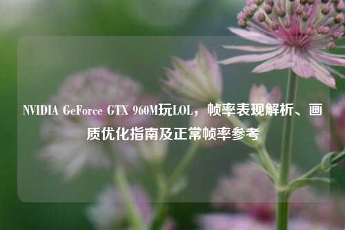 NVIDIA GeForce GTX 960M玩LOL，帧率表现解析、画质优化指南及正常帧率参考