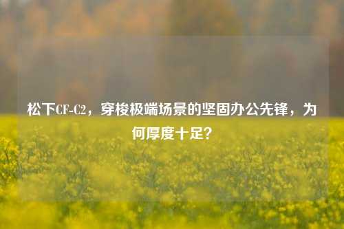 松下CF-C2，穿梭极端场景的坚固办公先锋，为何厚度十足？