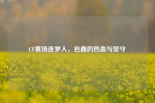 CF赛场逐梦人，包鑫的热血与坚守