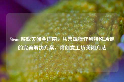 Steam游戏关闭全指南，从常规操作到特殊场景的完美解决方案，附创意工坊关闭方法