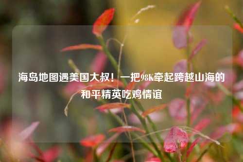 海岛地图遇美国大叔！一把98K牵起跨越山海的和平精英吃鸡情谊