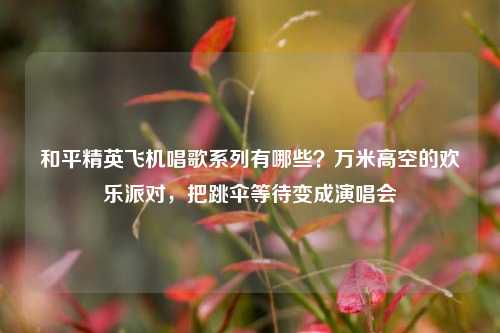 和平精英飞机唱歌系列有哪些？万米高空的欢乐派对，把跳伞等待变成演唱会