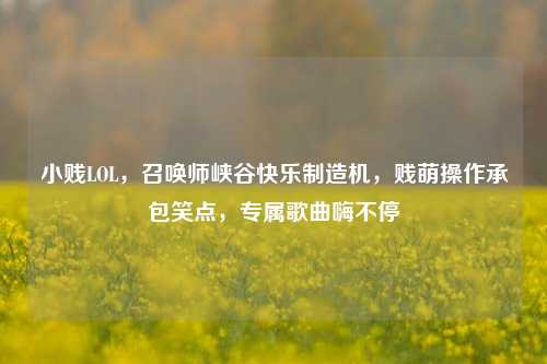 小贱LOL，召唤师峡谷快乐制造机，贱萌操作承包笑点，专属歌曲嗨不停