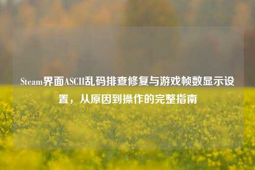 Steam界面ASCII乱码排查修复与游戏帧数显示设置,从原因到操作的完整指南