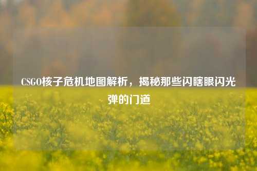 CSGO核子危机地图解析,揭秘那些闪瞎眼闪光弹的门道