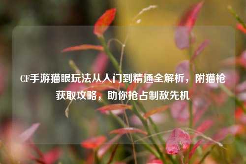 CF手游猫眼玩法从入门到精通全解析，附猫枪获取攻略，助你抢占制敌先机