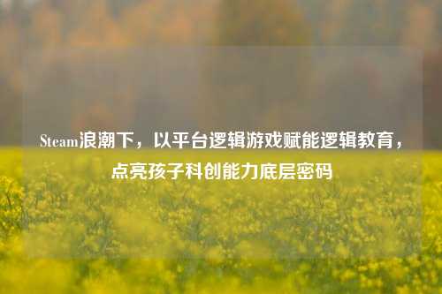 Steam浪潮下，以平台逻辑游戏赋能逻辑教育，点亮孩子科创能力底层密码
