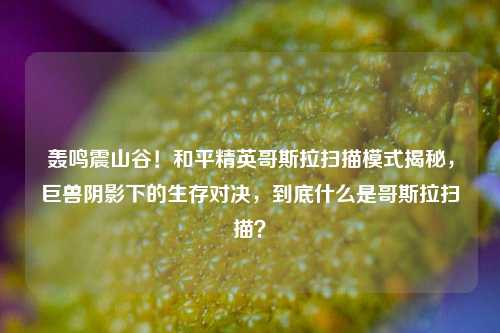 轰鸣震山谷！和平精英哥斯拉扫描模式揭秘，巨兽阴影下的生存对决，到底什么是哥斯拉扫描？