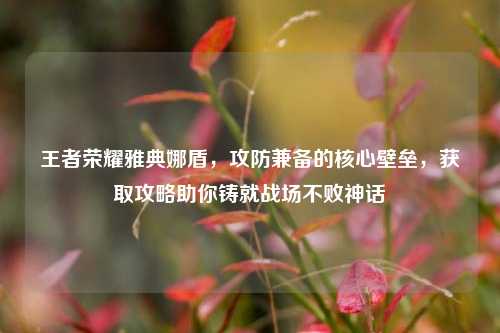 王者荣耀雅典娜盾，攻防兼备的核心壁垒，获取攻略助你铸就战场不败神话