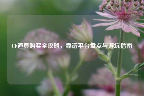 CF道具购买全攻略，靠谱平台盘点与避坑指南