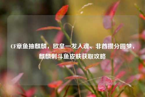 CF章鱼抽麒麟，欧皇一发入魂、非酋攒分圆梦，麒麟刺斗鱼皮肤获取攻略
