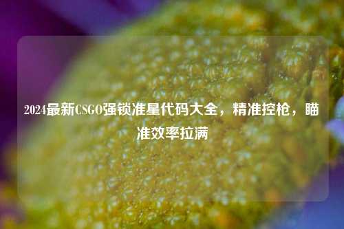 2024最新CSGO强锁准星代码大全,精准控枪,瞄准效率拉满