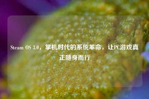 Steam OS 3.0，掌机时代的系统革命，让PC游戏真正随身而行