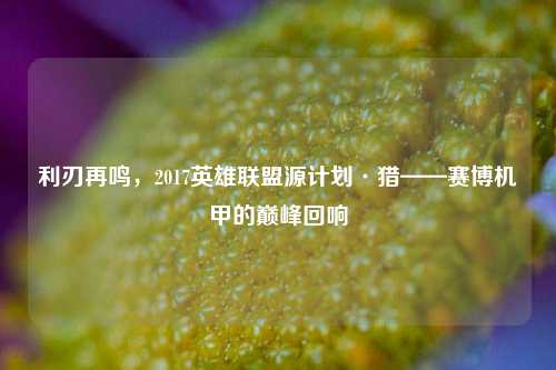 利刃再鸣，2017英雄联盟源计划·猎——赛博机甲的巅峰回响