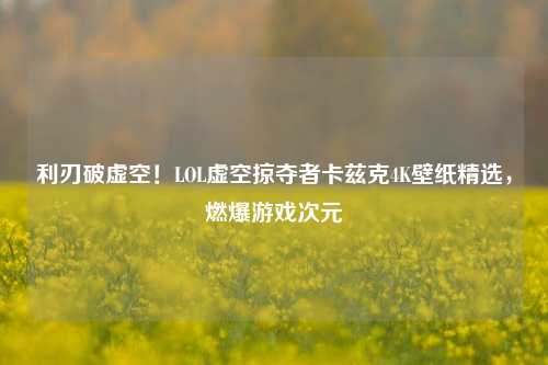 利刃破虚空!LOL虚空掠夺者卡兹克4K壁纸精选,燃爆游戏次元