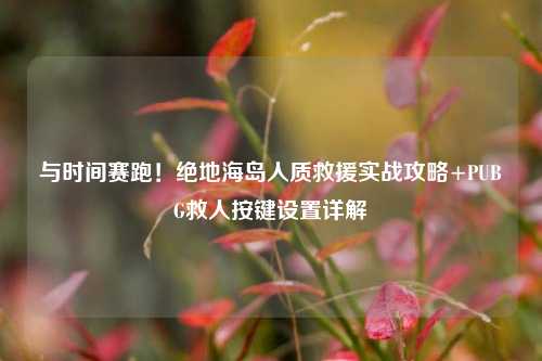 与时间赛跑！绝地海岛人质救援实战攻略+PUBG救人按键设置详解