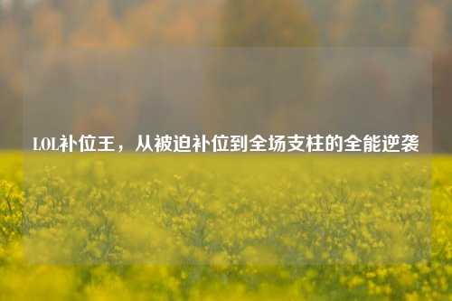 LOL补位王,从被迫补位到全场支柱的全能逆袭