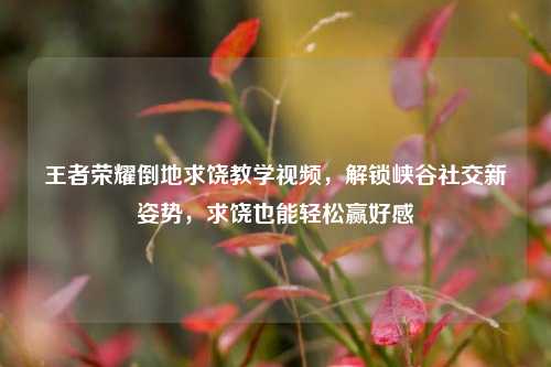 王者荣耀倒地求饶教学视频，解锁峡谷社交新姿势，求饶也能轻松赢好感
