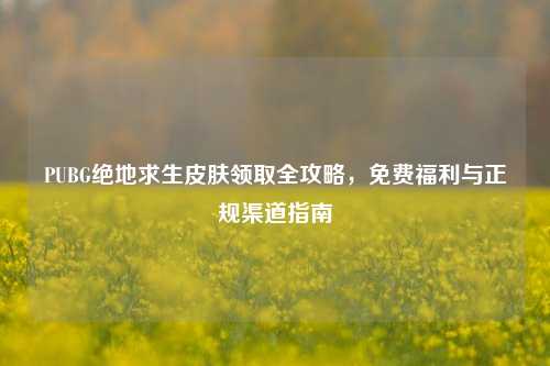 PUBG绝地求生皮肤领取全攻略，免费福利与正规渠道指南