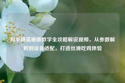 和平精英画质教学全攻略解说视频,从参数解析到设备适配,打造丝滑吃鸡体验